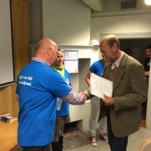 Jan Wahn var en av våra nyutnämnda Hedersinspiratörer som fanns på plats för att acceptera utnämningen.